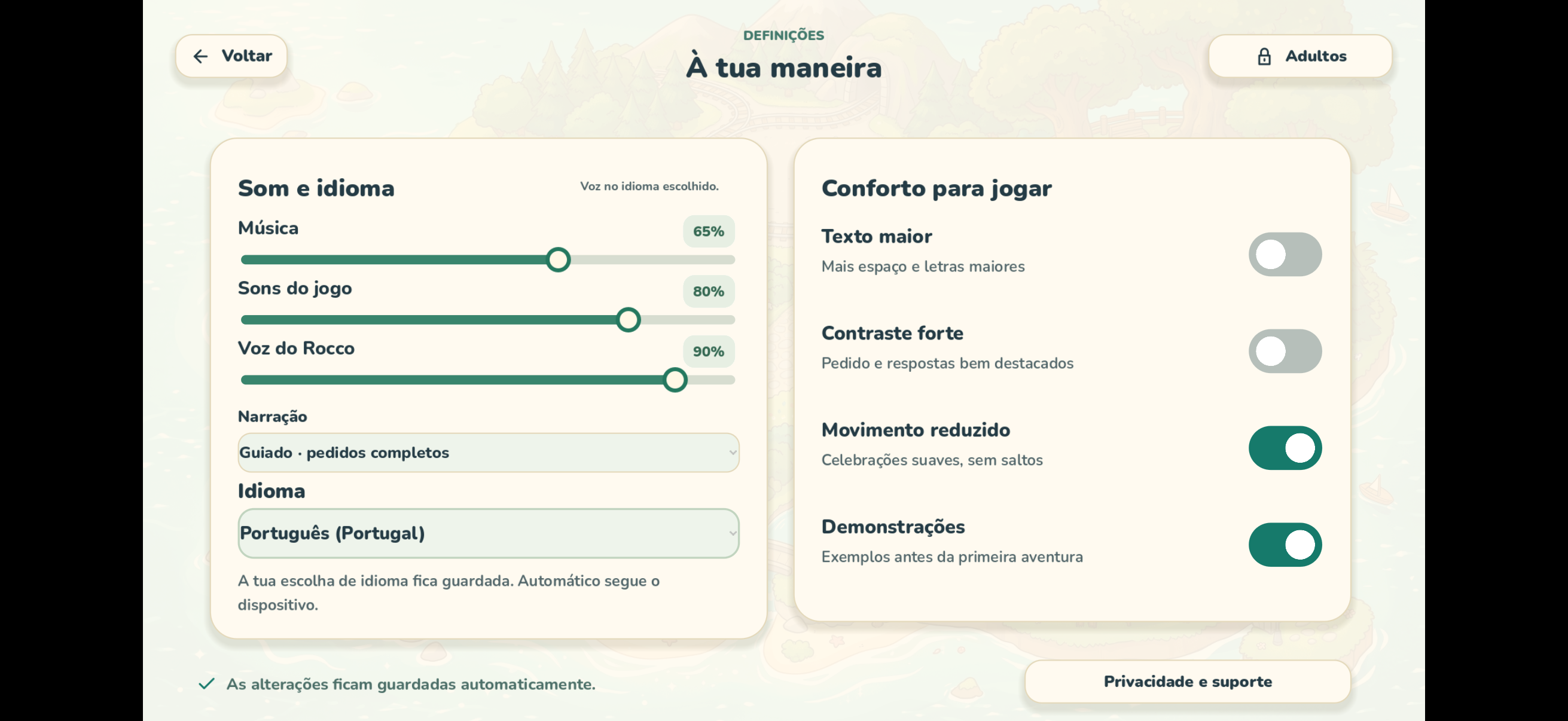 Escolhe como jogar